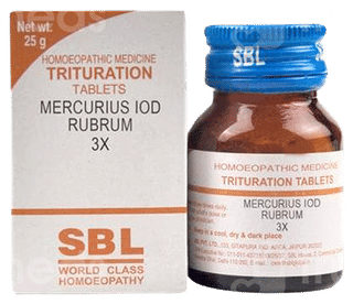 Sbl Mercurius Iod Rubrum 3X Trituration Tablet 25Gm