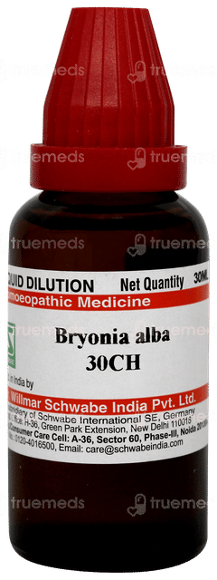 Dr Willmar Schwabe Bryonia Alba 30ch Dilution 30ml