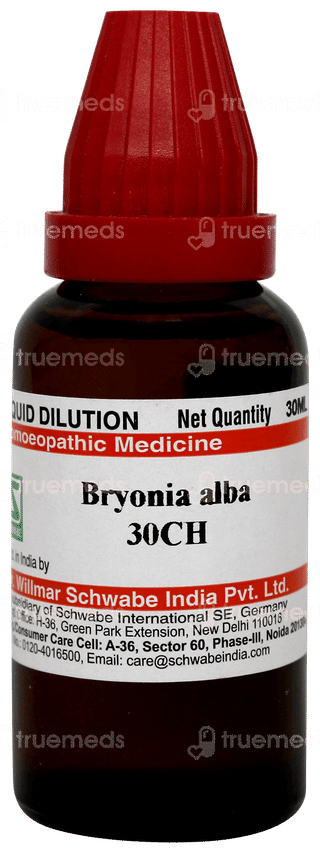 Dr Willmar Schwabe Bryonia Alba 30ch Dilution 30ml