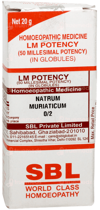 Sbl Natrum Muriaticum 0/2 Lm Globules 20 GM