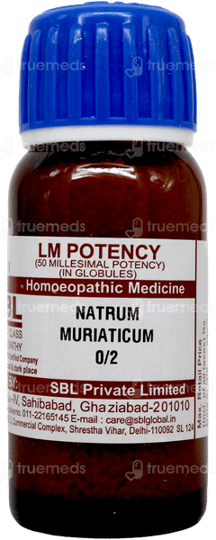 Sbl Natrum Muriaticum 0/2 Lm Globules 20 GM Sbl Natrum Muriaticum 0/2 Lm Globules 20 GM