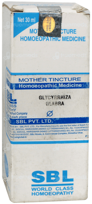 Sbl Glycyrrhiza Glabra Q Mother Tincture 30ml
