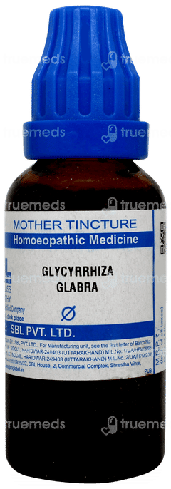 Sbl Glycyrrhiza Glabra Q Mother Tincture 30ml