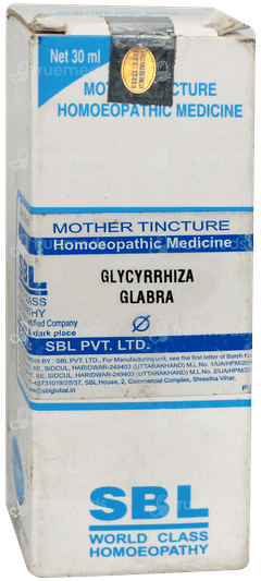 Sbl Glycyrrhiza Glabra Q Mother Tincture 30Ml Sbl Glycyrrhiza Glabra Q Mother Tincture 30Ml