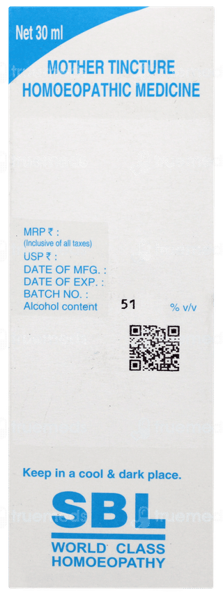 Sbl Valeriana Officinalis Q Mother Tincture 30 ML