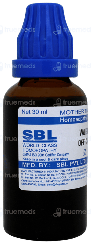 Sbl Valeriana Officinalis Q Mother Tincture 30 ML