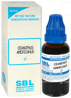 Sbl Ceanothus Americanus Q Mother Tincture 30 ML Sbl Ceanothus Americanus Q Mother Tincture 30 ML