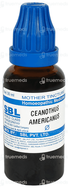 Sbl Ceanothus Americanus Q Mother Tincture 30ml