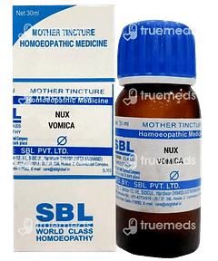 Sbl Nux Vomica Q Mother Tincture 30ml Sbl Nux Vomica Q Mother Tincture 30ml