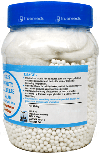 Sbls Quality Globules No 40 Sulphur Free 450gm