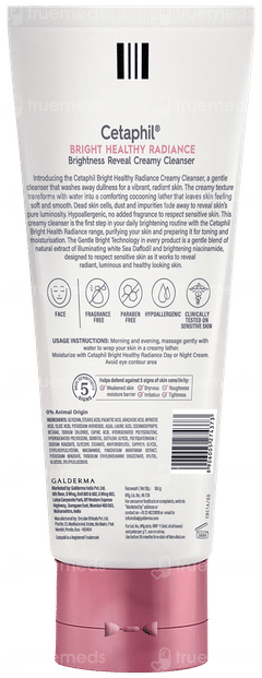 Cetaphil Bright Healthy Radiance Brightness Reveal Creamy Cleanser 100gm