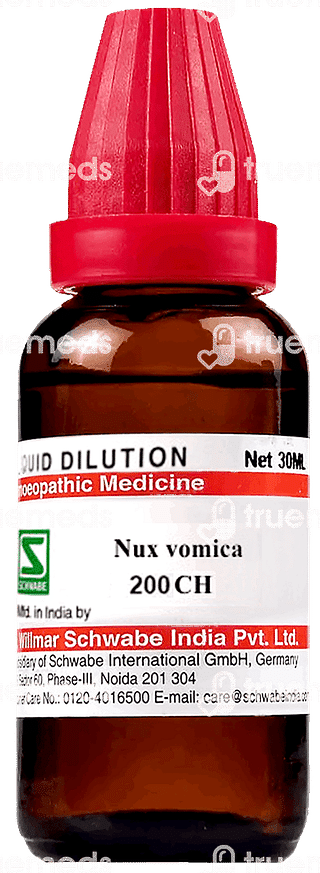 Dr Willmar Schwabe India Nux Vomica 200 Ch Dilution 30 ML