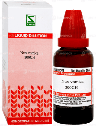 Dr Willmar Schwabe Nux Vomica 200ch Dilution 30ml