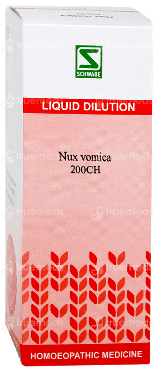 Dr Willmar Schwabe Nux Vomica 200ch Dilution 30ml