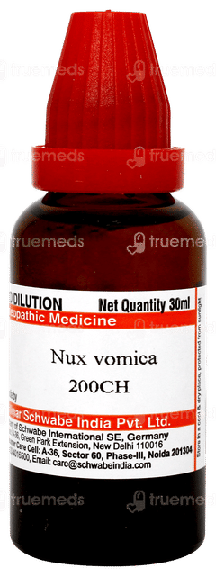 Dr Willmar Schwabe Nux Vomica 200ch Dilution 30ml Dr Willmar Schwabe Nux Vomica 200ch Dilution 30ml