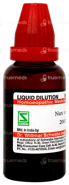 Dr Willmar Schwabe Nux Vomica 200ch Dilution 30ml Dr Willmar Schwabe Nux Vomica 200ch Dilution 30ml