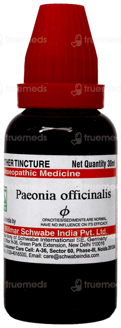 Dr Willmar Schwabe Paeonia Officinalis Q Mother Tincture 30Ml