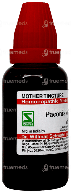 Dr Willmar Schwabe Paeonia Officinalis Q Mother Tincture 30Ml