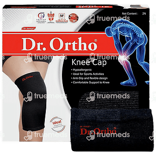 Dr Ortho Medium Black Knee Cap 2