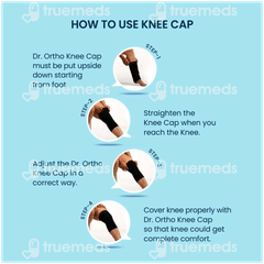 Dr Ortho Medium Black Knee Cap 2