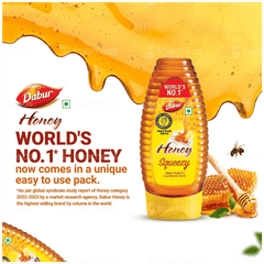 Dabur Honey Squeezy 225gm Buy 1 Get 1 Free