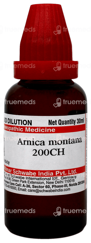 Dr Willmar Schwabe Arnica Montana 200Ch Dilution 30Ml