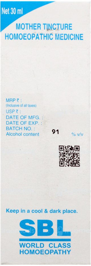 Sbl Zingiber Q Mother Tincture 30Ml