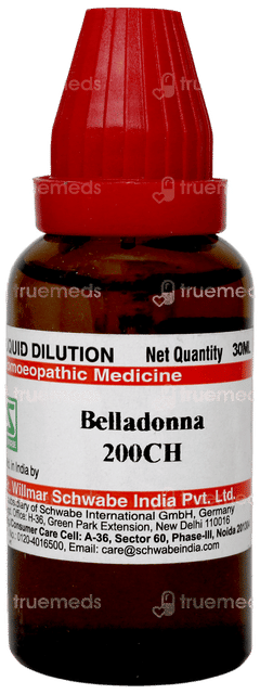 Dr Willmar Schwabe Belladonna 200ch Dilution 30ml