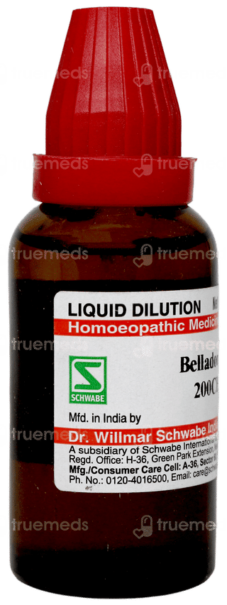 Dr Willmar Schwabe Belladonna 200ch Dilution 30ml