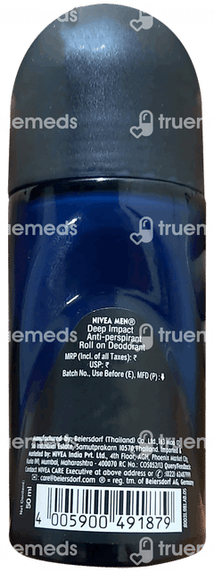 Nivea Men Deep Impact Freshness Deodorant Roll On 50ml