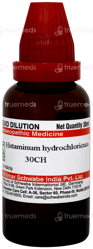Dr Willmar Schwabe Histaminum Hydrochloricum 30ch Dilution 30ml