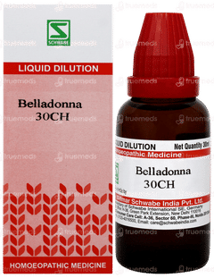 Dr Willmar Schwabe Belladonna 30ch Dilution 30ml