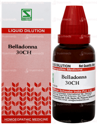 Dr Willmar Schwabe Belladonna 30ch Dilution 30ml