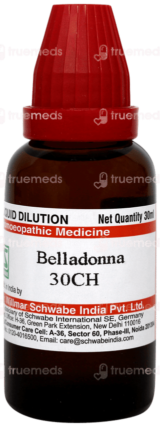 Dr Willmar Schwabe Belladonna 30ch Dilution 30ml