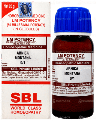 Sbl Arnica Montana 0/1 Lm Globules 20gm