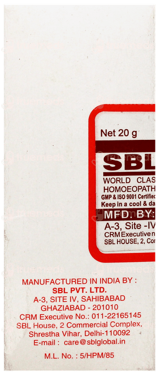 Sbl Arnica Montana 0/1 Lm Globules 20gm