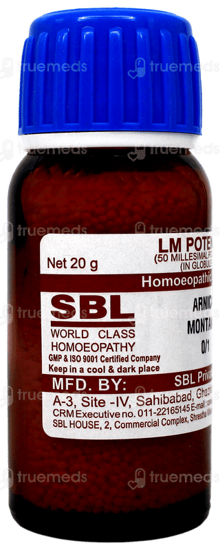 Sbl Arnica Montana 0/1 Lm Globules 20gm