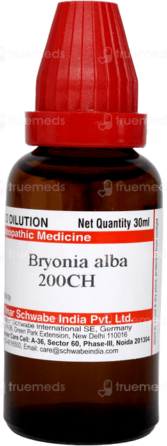 Dr Willmar Schwabe Bryonia Alba 200ch Dilution 30ml