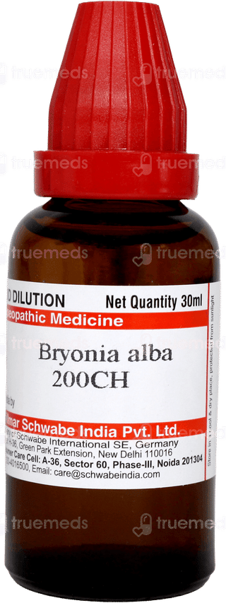 Dr Willmar Schwabe Bryonia Alba 200ch Dilution 30ml