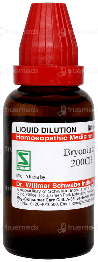 Dr Willmar Schwabe Bryonia Alba 200ch Dilution 30ml