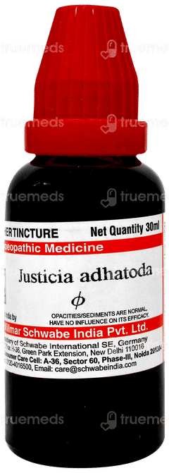 Dr Willmar Schwabe Justicia Adhatoda Q Mother Tincture 30ml Dr Willmar Schwabe Justicia Adhatoda Q Mother Tincture 30ml