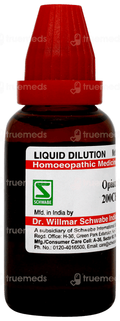 Dr Willmar Schwabe Opium 200ch Dilution 30ml