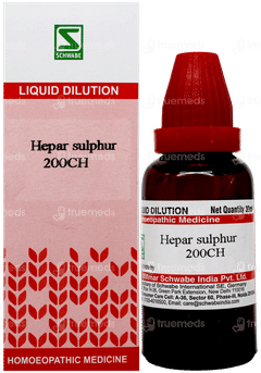 Dr Willmar Schwabe India Hepar Sulphur 200 Ch Dilution 30 Ml