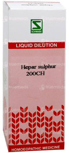 Dr Willmar Schwabe India Hepar Sulphur 200 Ch Dilution 30 Ml