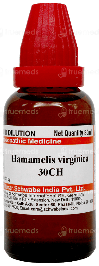 Dr Willmar Schwabe Hamamelis Virginica 30ch Dilution 30ml