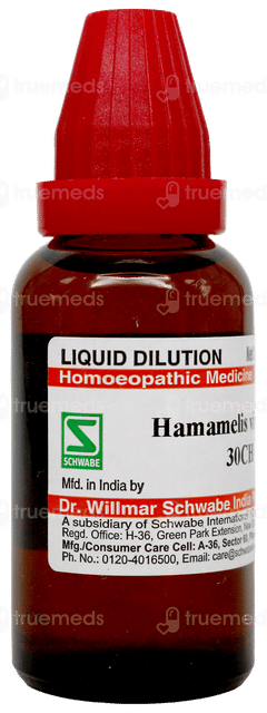 Dr Willmar Schwabe Hamamelis Virginica 30ch Dilution 30ml