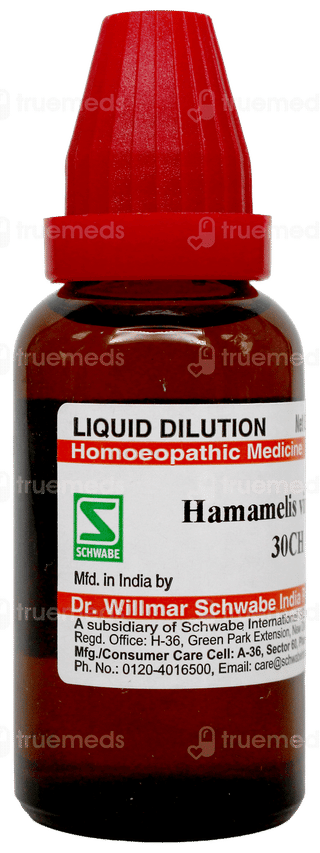 Dr Willmar Schwabe Hamamelis Virginica 30ch Dilution 30ml