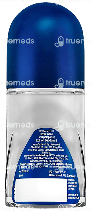 Nivea Men Fresh Active Deodorant Roll On 50 ML