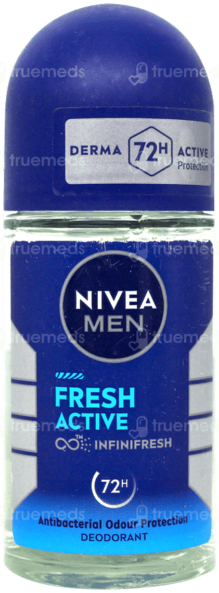 Nivea Men Fresh Active Deodorant Roll On 50Ml