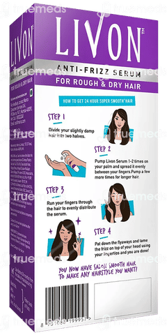 Livon Anti Frizz Rough And Dry Hair Serum 50 ML